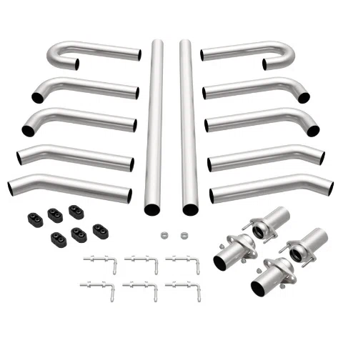 Exhaust System Kit for Custom Builder Series Header Back 3 in Performance Exhaust System MagnaFlow 10703